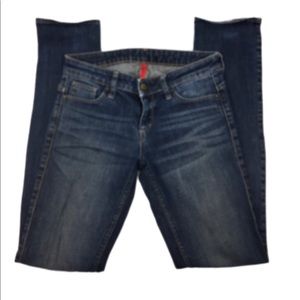 UJ Skinny Fit Straight Mid Rise Blue Denim Jeans